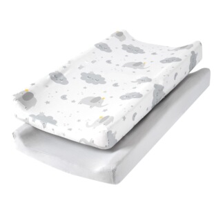 Two-Pack Baby Care Table Changing Cover Diaper Changing Table Removable Cloth Cover Changing Pad Cover