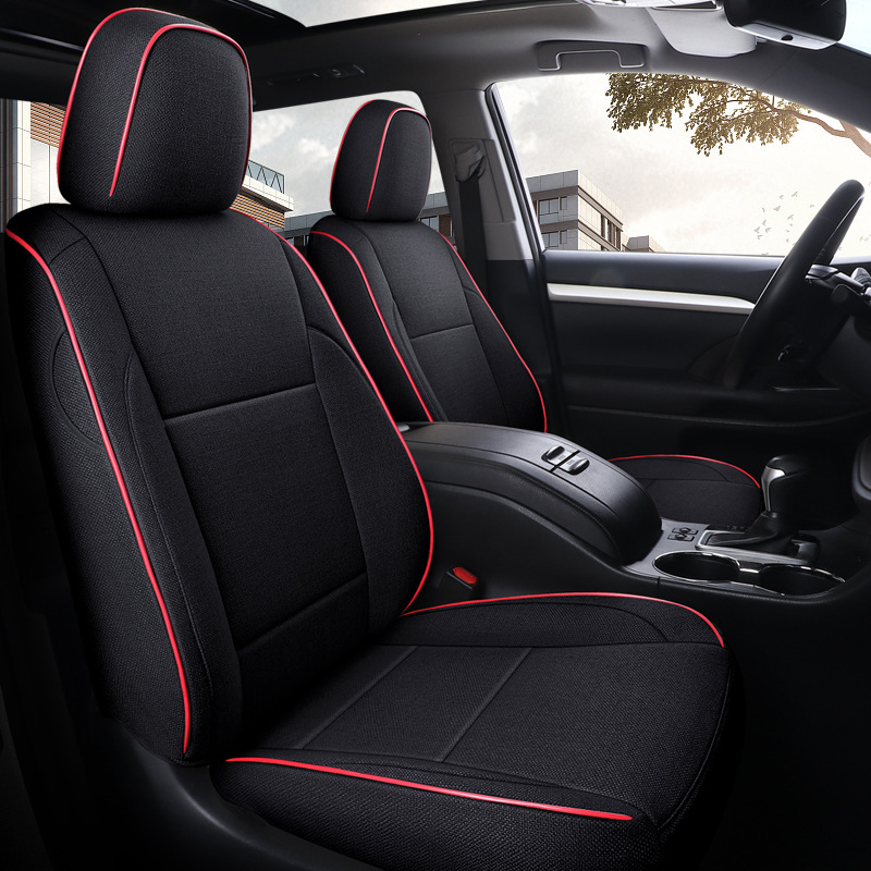 Cover for: Highlander Modelə uyğun (Original) oturacaq örtükləri - spx-gentleman-black-five-seat-standard-edition-11
