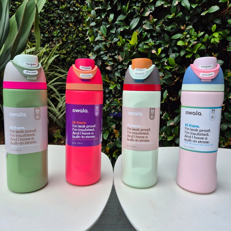 Thermos Cup, Double Drink Sports Water Cup, Large Capacity Straw Cup, Portable Cup, Stainless Steel Cup