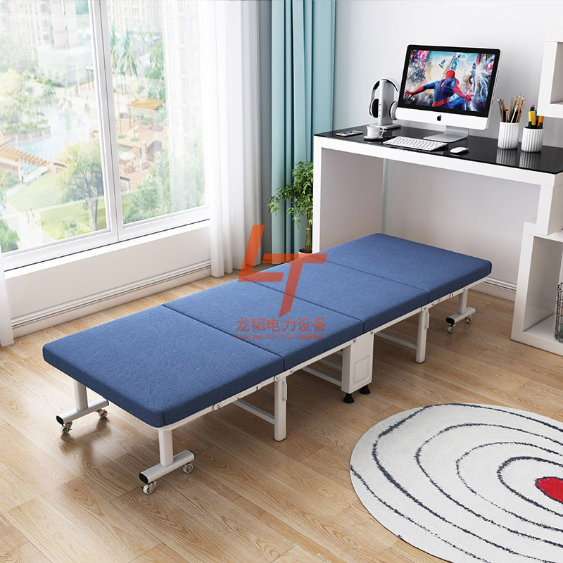 便携简易四折床办公室午休床轻便午睡床陪护单人床陪护躺椅床