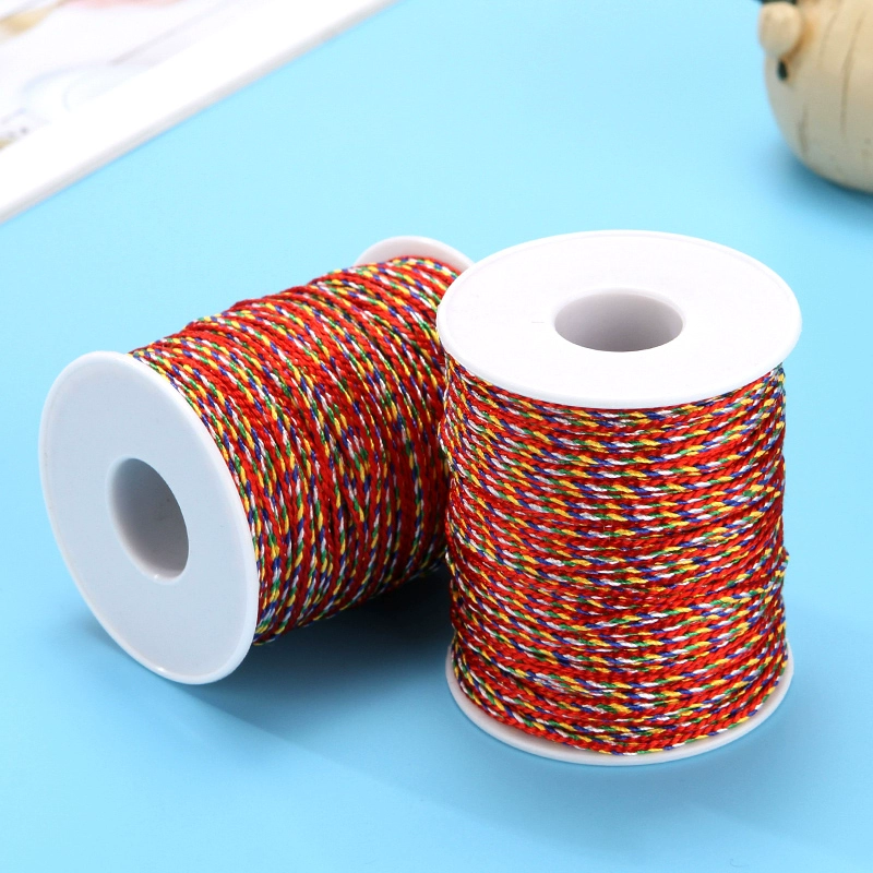 Праздник драконьих лодок, красочная нить, веревка, 50 полных рулонов, браслет «сделай сам», ожерелье, саше, плетение, неэластичная сумка для яиц, плетеная веревка