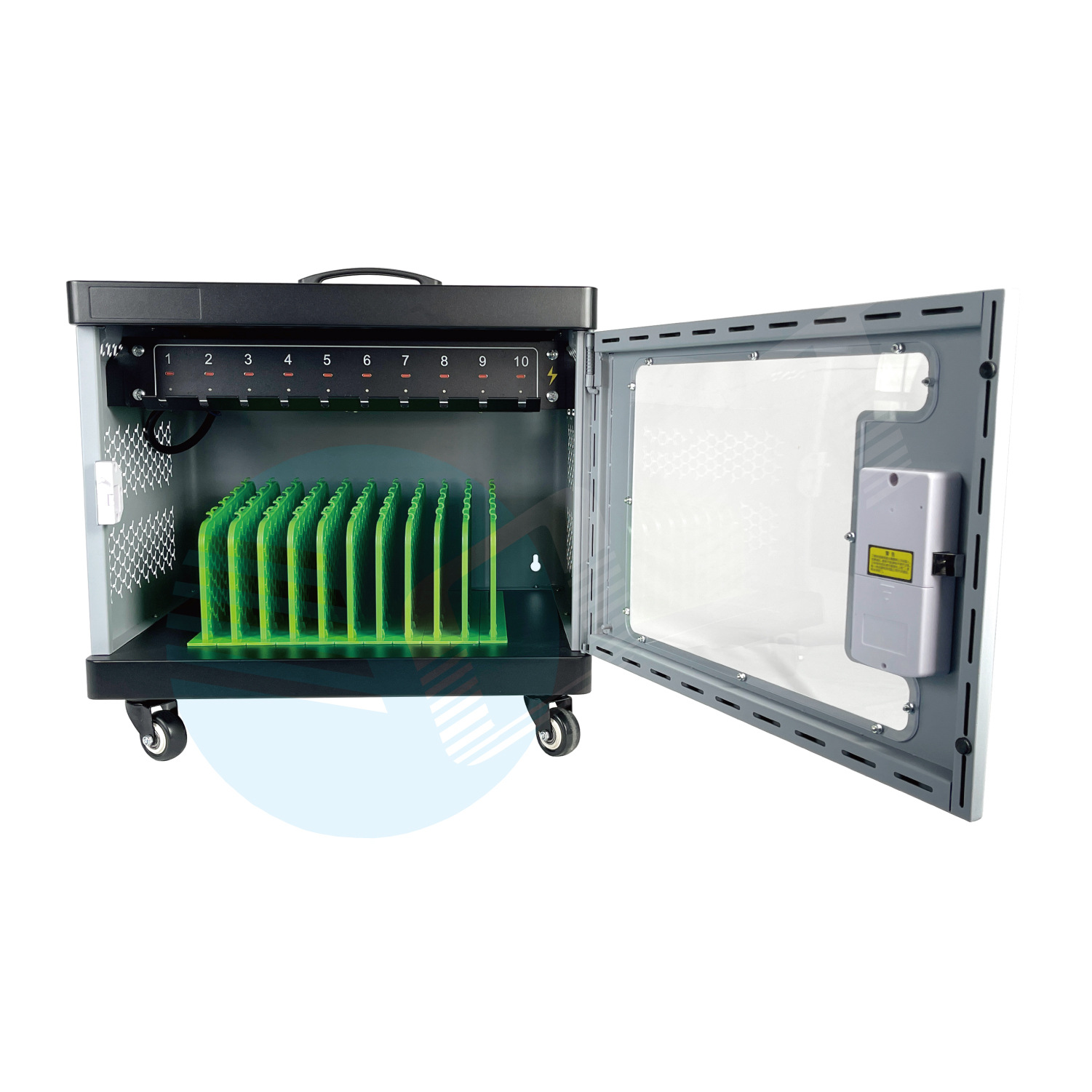 供应Type-C带排插国标国外排插座可充电10口~60口设备充电柜