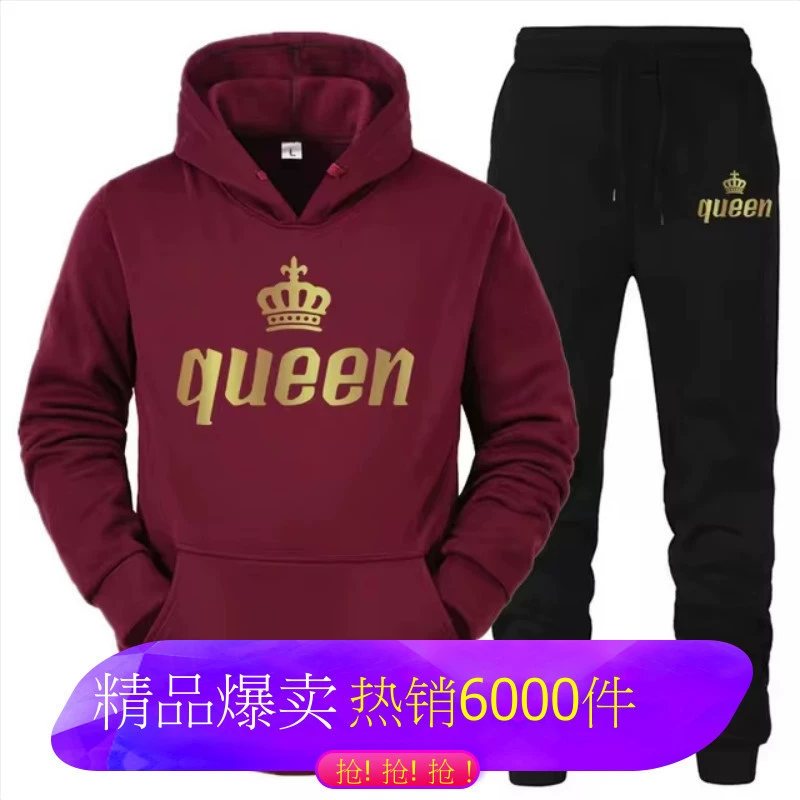 Мужские и женские спортивные костюмы из вельвета в европейско-американском стиле, осенне-зимние, универсальные, повседневные, от производителя.