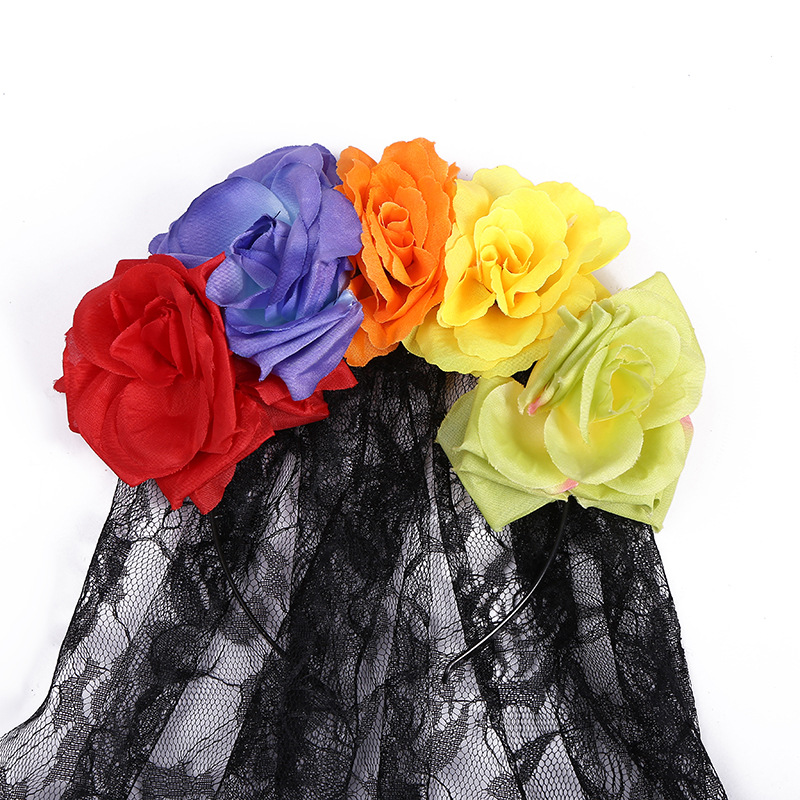 Flower Pattern Halloween Flower Gauze Party Costume Props