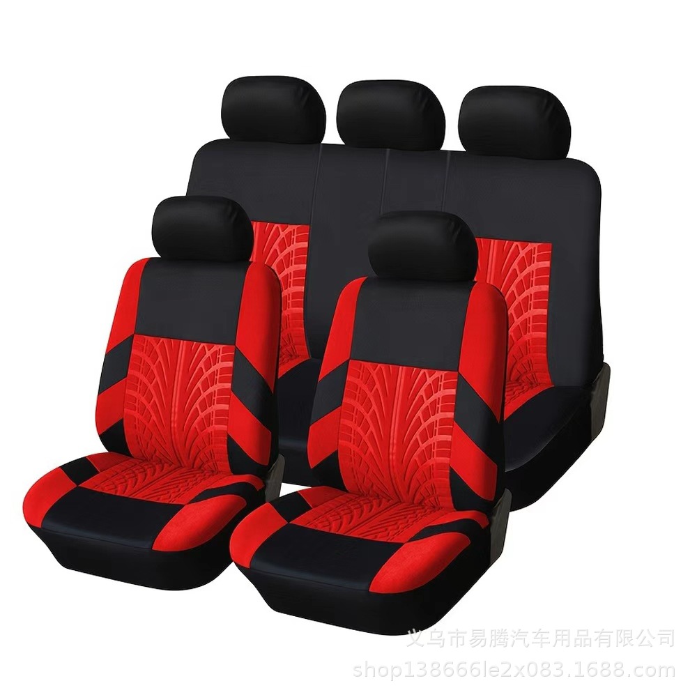 Cross-Border Hot-Selling Tire Pattern Embossed Thickened Car Seat Cover, Universal for All Seasons, Car Seat Cushion Cover