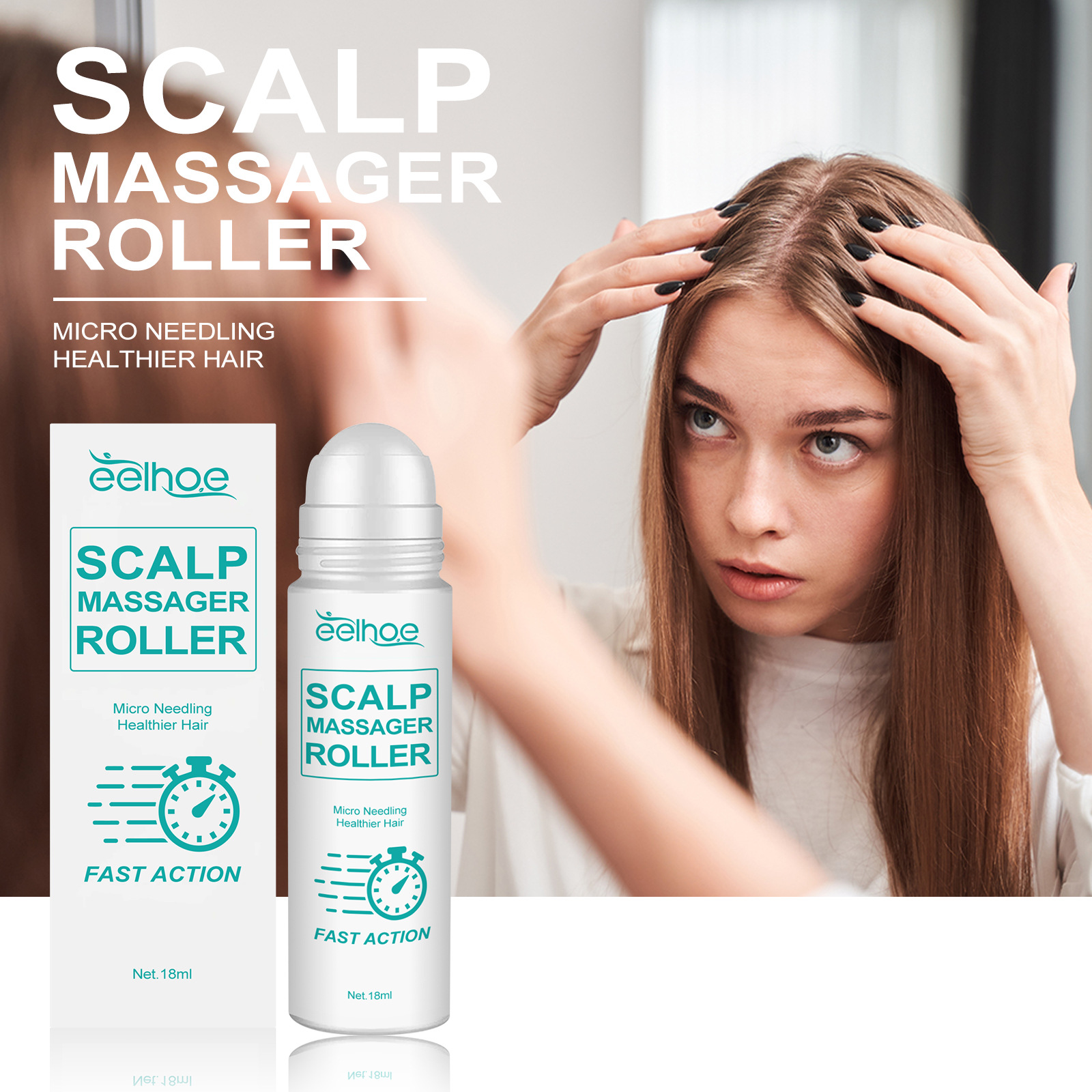EELHOE Scalp Care Roller Cleans scalp itching, relieves itching, refreshes and moisturizes skin, moisturizes and prevents falling off roller_voghion.com