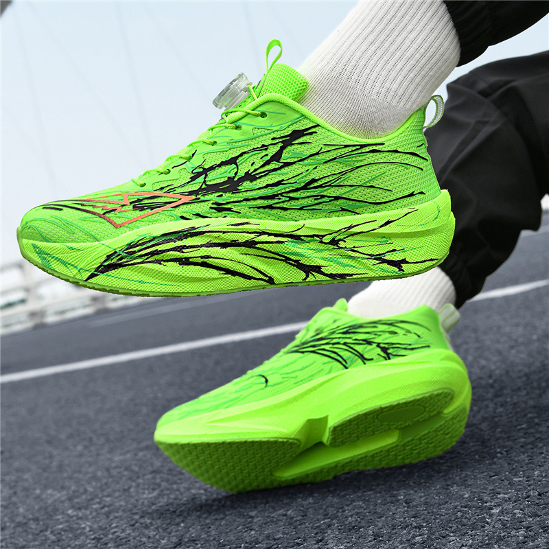 Red Rabbit 9pro placa de carbono explosiva verdadera luz nocturna ocio transpirable zapatos de carreras al aire libre de alta elasticidad amortiguador antideslizante zapatillas deportivas