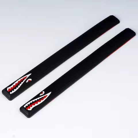 Car Accessories, Qìchē Qapı və bamper qoruyucu zolaqlar - anti-collision-strip-shark-black-1-pair