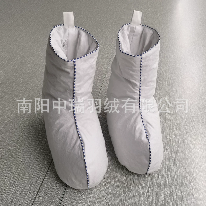 Пуховик теплый чехол для ног домашние тапочки с мягким дном зимние домашние утиные пуховые перья теплые нескользящие легкие пуховые туфли