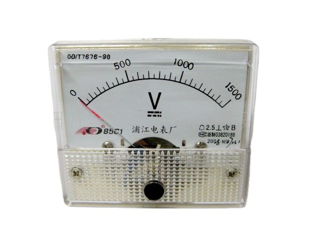 供应 小表头 机械表头 指针表 指针机械电压表85C1 1500V(图)