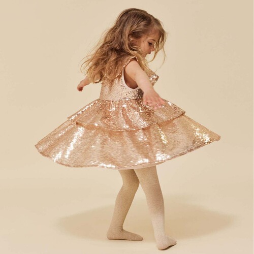 Children's Dress 24 Spring and Summer New Girl's Love Sparkling chiffon Dress Princess Dress Formal Dress