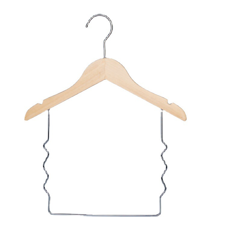 服屋専用服ズボン子供服連体服ホテルの木製棚家庭用セット一体木ハンガー|undefined