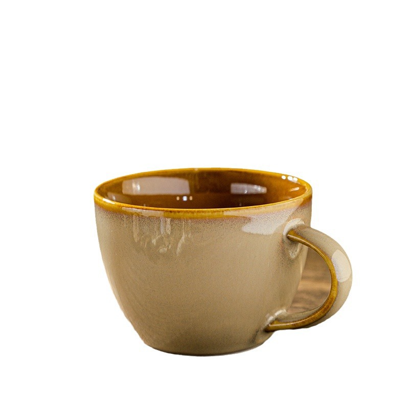 El esmalte LZ cambia a color miel, plato de filete de ternera marrón de Bangkok, plato de sopa, plato de pescado, plato de arroz, plato de sopa, taza de café, plato