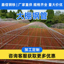 镀锌钢管架子棚大棚骨架养殖蔬菜大棚管温室大棚支架钢管热镀锌管