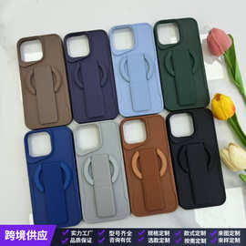 腕带磁吸支架手机壳适用iphone12/13/14/15/16promax苹果保护套XR