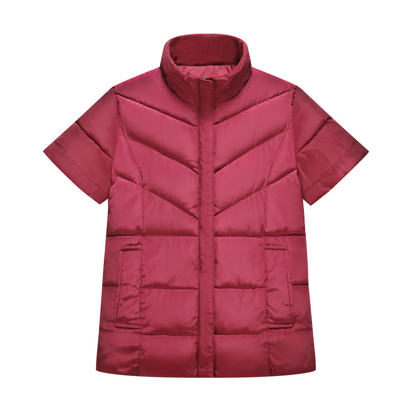 Chaleco de algodón de los hombres con mangas extra grande tamaño manga corta chaleco papá más tamaño gordo viejo hombre media manga abajo chaqueta