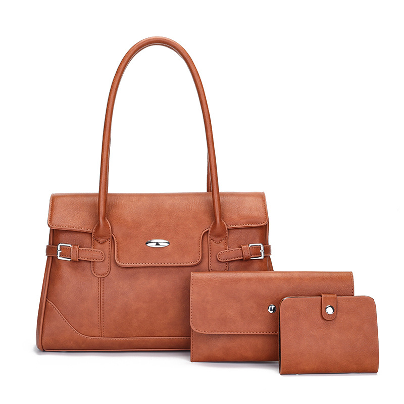 Bolso de Mano Tipo Madre e Hijo de PU, Gran Capacidad, para Uso Diario image 8