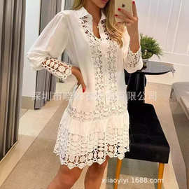 2021亚马逊通勤套头长袖气质通勤韩版时尚纯色官方图片免烫衬衫