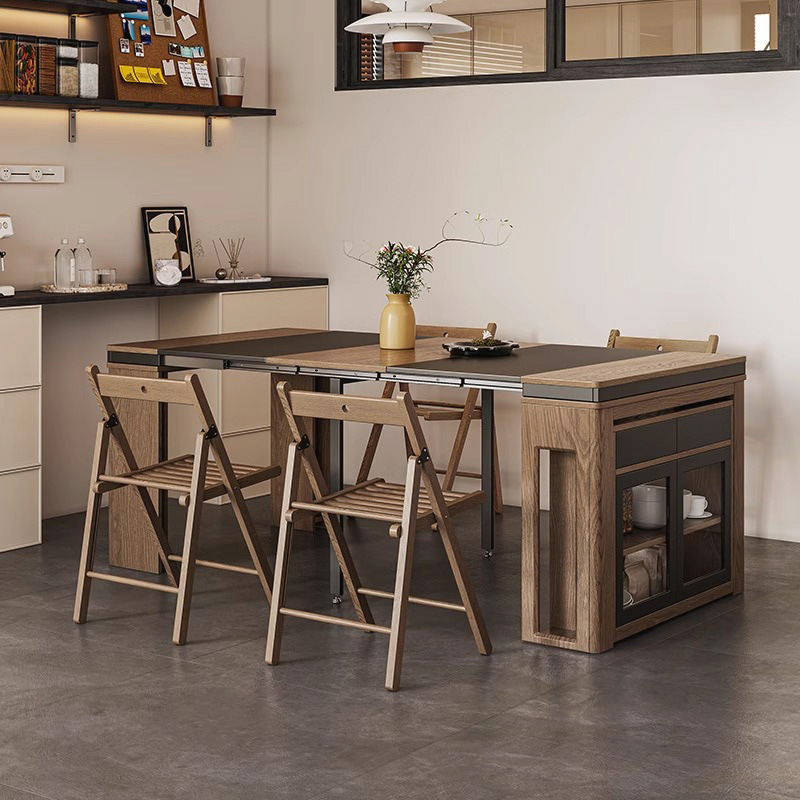 Movable Foldable Panel Dining Table and Chair Set Restaurant Furniture Tavern Homestay Commercial Nordic Style Dining Set