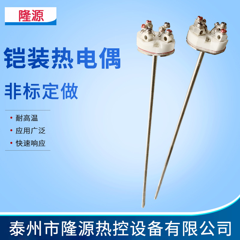 K E PT100型铠装热电偶 可弯曲灵敏度高