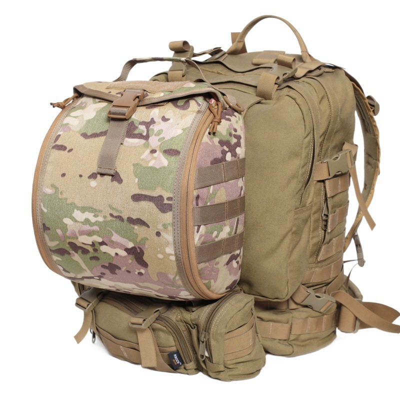 Accesorios de montaje MOLLE para deportes al aire libre, botiquín de primeros auxilios, bolsa táctica de camuflaje para casco, bolsa táctica de camuflaje.