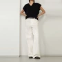 夏季高腰直筒显瘦牛仔裤