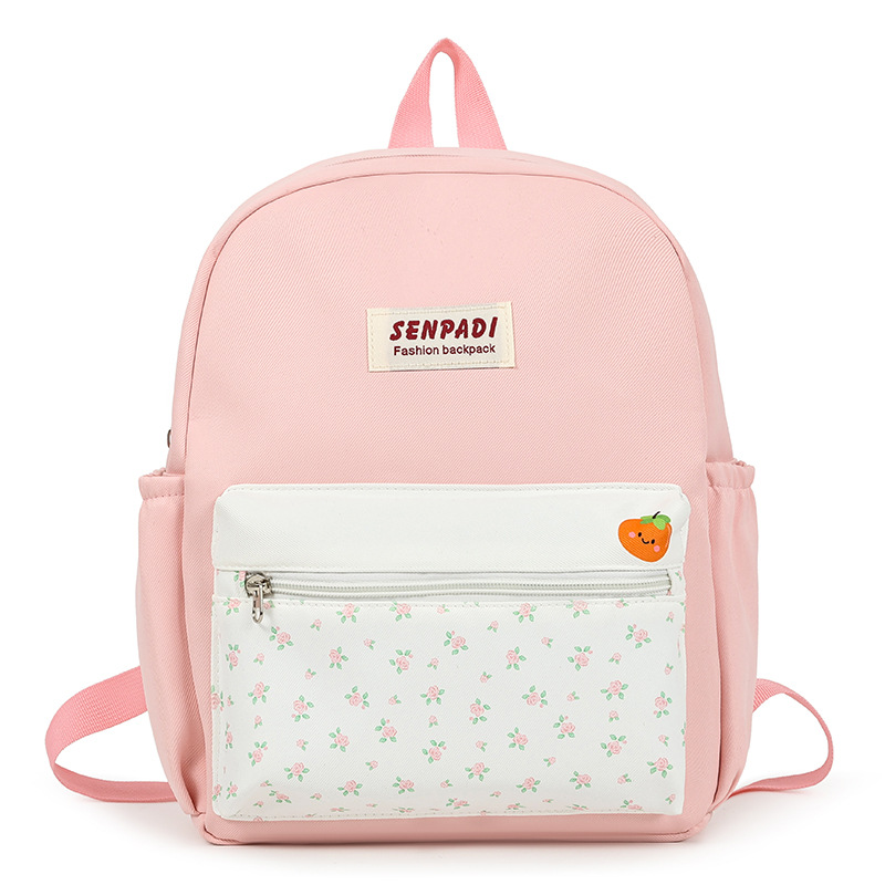 Literatura y arte frescas pequeñas flores cortadas mochila de niños y niñas, mochila de estudiantes de escuela primaria de color extranjero 2026 nueva mochila infantil
