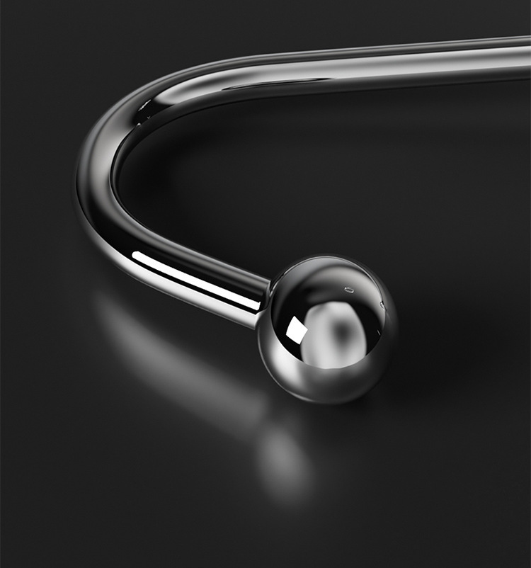 Jiuai SM Anal Hook with Leather Binding Strap, Stainless Steel Couples Training Toy — detail image 14