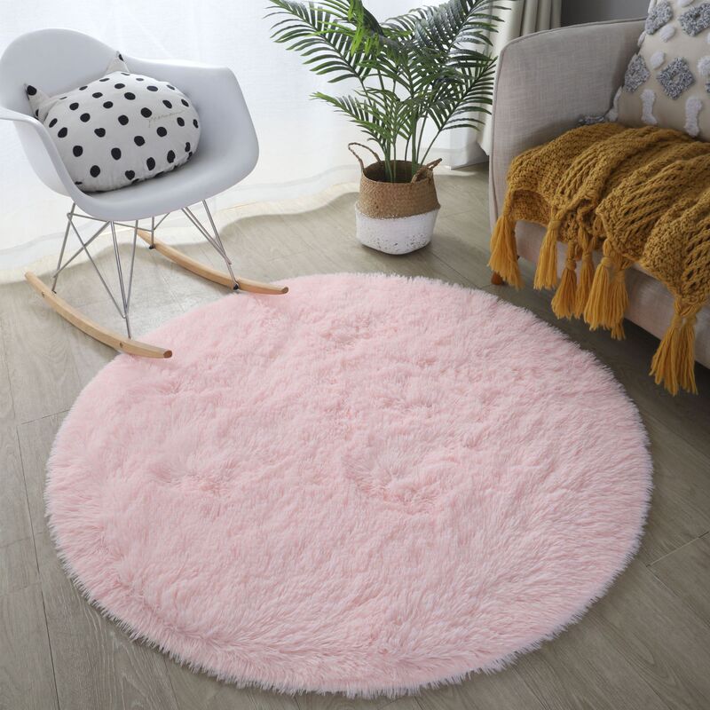 Modern Minimalist Ins-Style Long-Haired Carpet, Computer Chair Mat, Yoga Mat, Washable Round Living Room and Bedroom Floor Mat Modern Minimalist Ins-Style Long-Haired Carpet, Computer Chair Mat, Yoga Mat, Washable Round Living Room and Bedroom Floor Mat