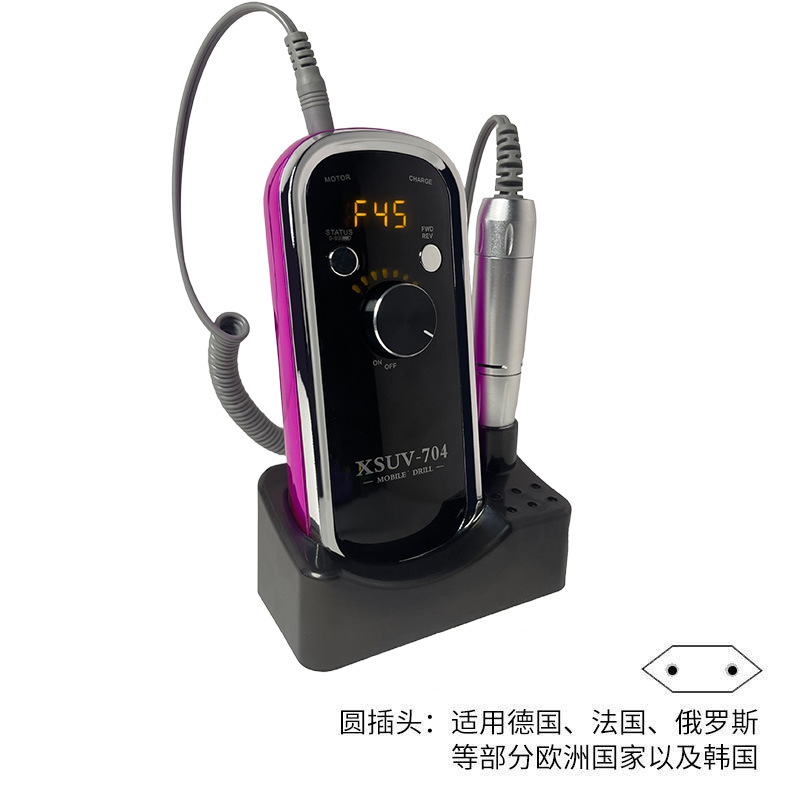 Polizador de uñas portátil transfronterizo 45000RPM Polizador de pulido multifuncional de almacenamiento de energía especial para la tienda de uñas