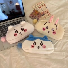 ins 漫画 chiikawa Xiaobaji Yiusachi 鉛筆バッグぬいぐるみ文具バッグ学生文具収納袋