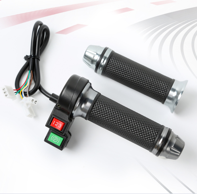 Aluminum Alloy High-End Double-Button Throttle Assembly for Electric Vehicles, Universal Speed Control Throttle Assembly for Electric Vehicles
