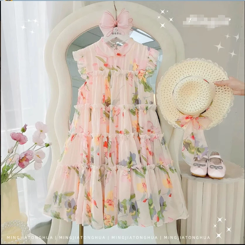2024 новые платья для девочек летнее платье