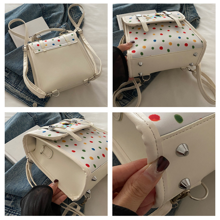 Cute cartoon Dachshund backpack for women 2024 new multi-functional bag, fashionable commuting single-shoulder crossbody small square bag undefined
