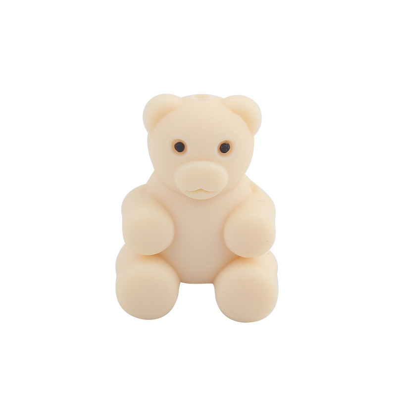 Productos creativos para bebés DIY animación osos de silicona joyería para bebés pezón cadena de dientes molares accesorios de pulsera de goma de diente