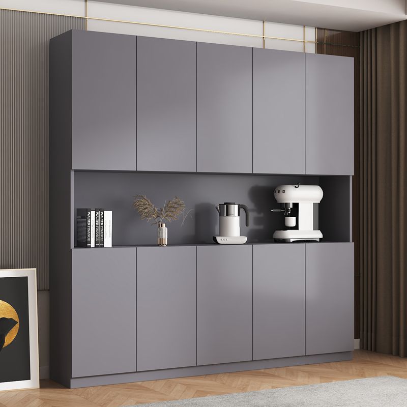 All Solid Wood Wine Cabinet, Light Luxury Red Wine Cabinet, Sideboard, Wall-Mounted Multi-Functional All-In-One Cabinet, Living Room, Dining Room, Entrance Storage Cabinet