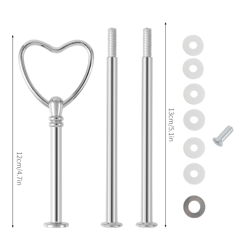 Nueva multi-capa de la Corona amor Ruyi placa estante europeo cumpleaños fiesta tarde té postre pastel placa cadena rack varilla