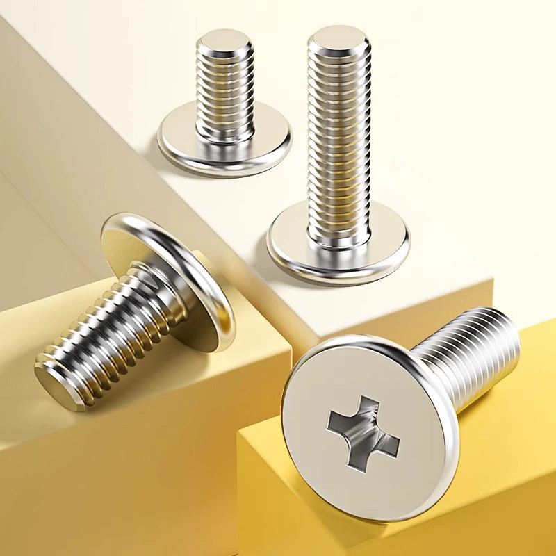304 Нержавеющая сталь Крест с плоской головкой винт CM Тонкая головка с большой плоской головкой компьютер электронный винт M2M3M4M5M6M8