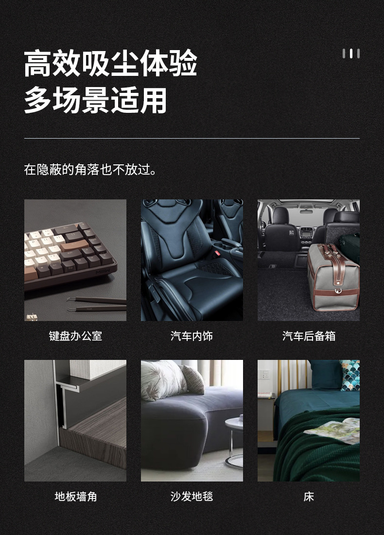 Car Vacuum Cleaner High Power Strong Suction Car Vacuum Cleaner Car Handheld Wireless Charging Folding Vacuum Cleaner