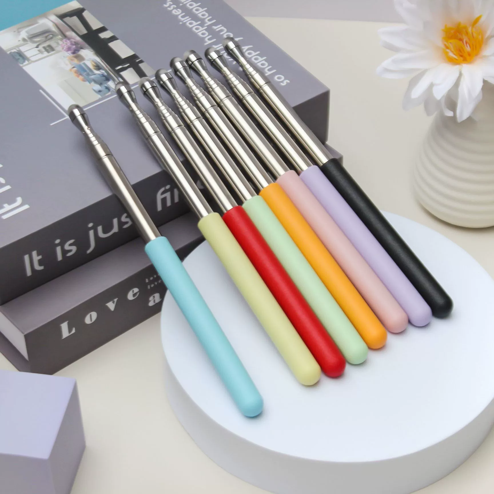 Ручка с сенсорным экраном Выдвижная многофункциональная электронная доска Ручка Мобильный телефон Онлайн-урок Планшет машинного обучения Электронный мультимедийный обучающий Полюс