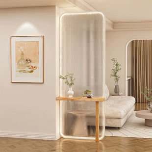 Simple Nordic Creative Changhong Glass Living Room Dining Room Sofa Glass Partition Iron Screen Decorative Wall