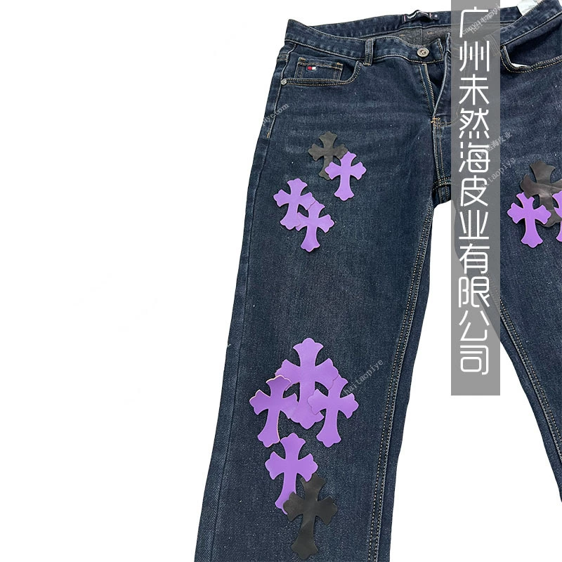 Фиолетовый туман - комплект Cross Combination Patch Patch CH Crowe Trendy Brand Jeans 100% пара Diy