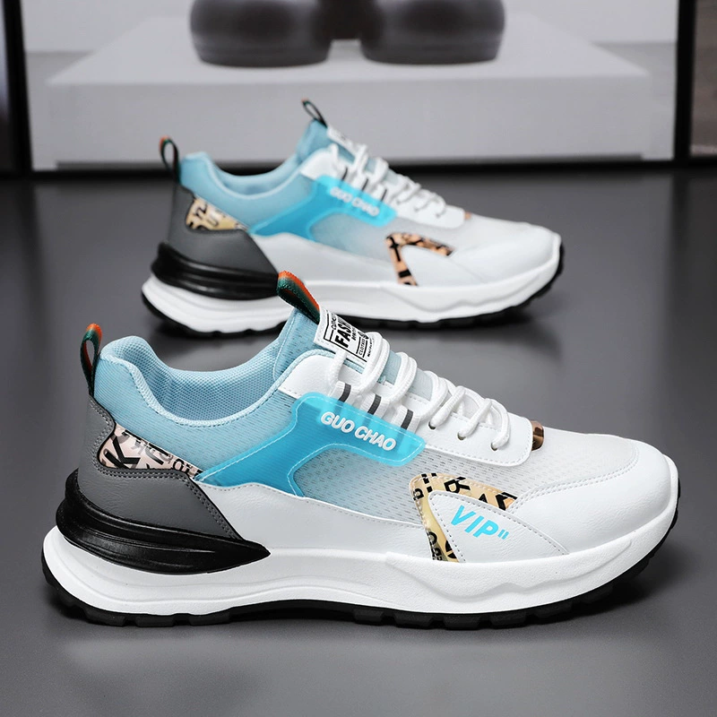 Летняя мужская обувь новая дышащая сетка обувь мужская спортивная обувь корейская мода универсальная повседневная обувь