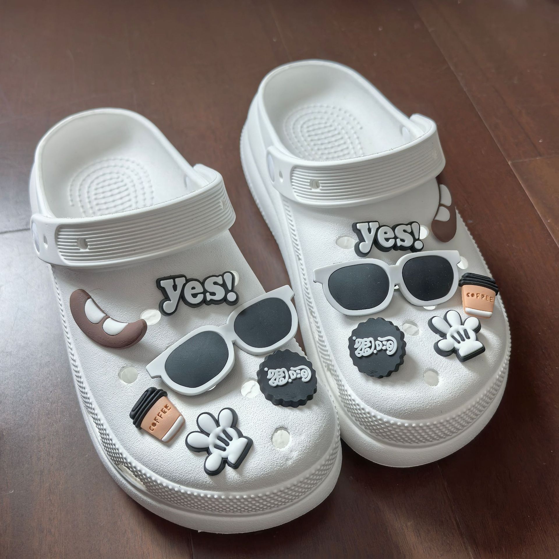 Nezha 多用途 DIY アクセサリー装飾取り外し可能な下駄バックル靴の花