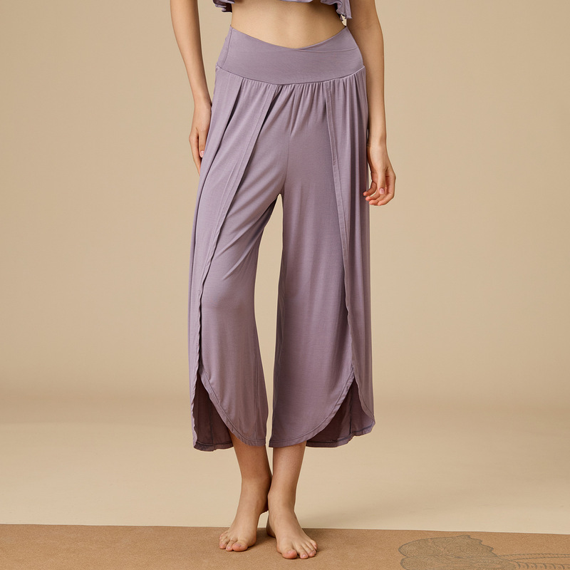 Bamboo Fiber Loose Pants Breathable Lightweight Waist-Cinching Loose Yoga Pants Vipassana Meditation Magic Pants 2026 New Model Bamboo Fiber Loose Pants Breathable Lightweight Waist-Cinching Loose Yoga Pants Vipassana Meditation Magic Pants 2026 New Model