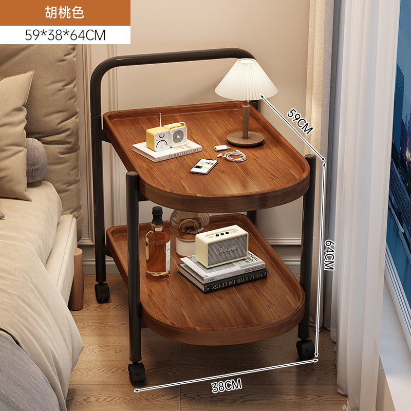 Mesa de té móvil dormitorio mesas de cabezal de cama nuevo estante carro pequeño sofá doméstico pequeño lado mesas redondas