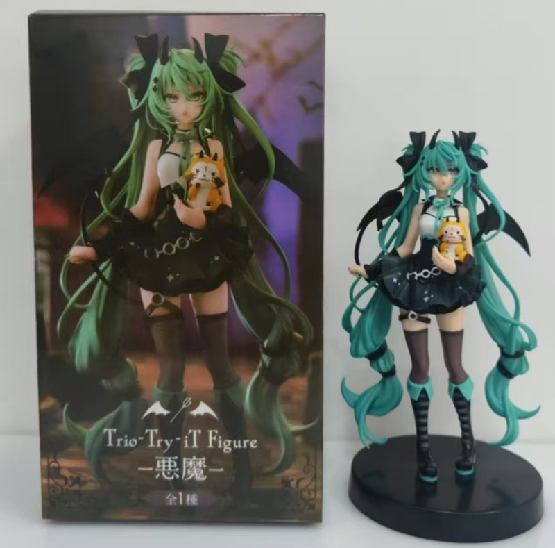 跨境美少女系列小恶魔初音手办小浣熊二次元黑暗天使桌面模型摆件|undefined
