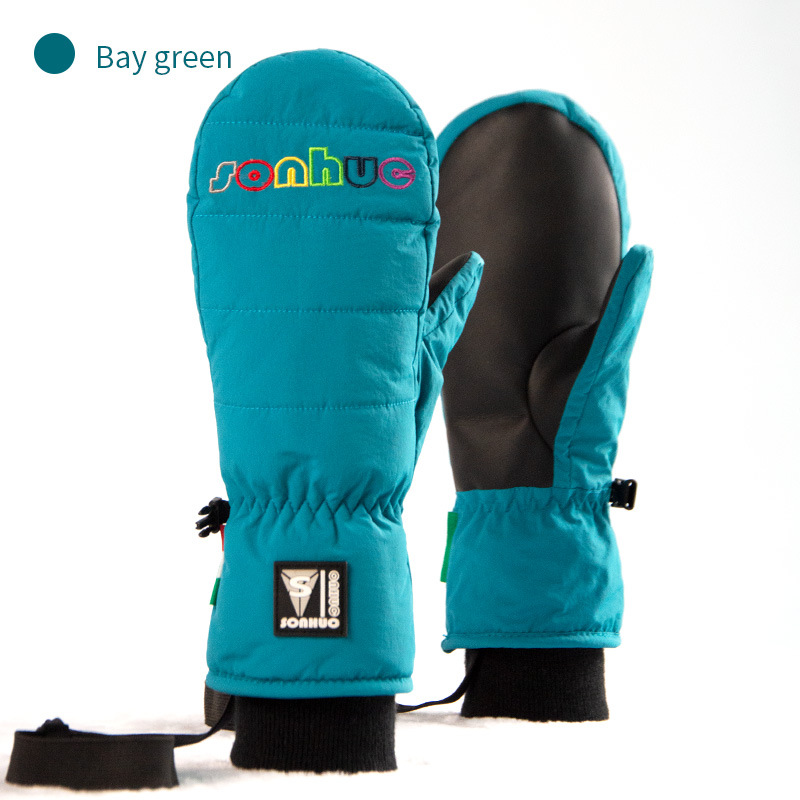 Guantes de esquí para hombres y mujeres de invierno deportes al aire libre a prueba de viento a prueba de agua caliente individual y doble bolsa de tablero dedo congestionado al por mayor