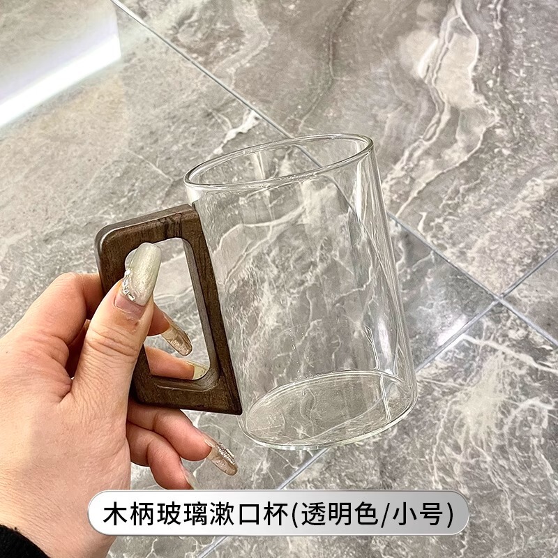 中式复古木柄高级感木质托盘刷牙杯漱口杯扩香器情侣对杯|undefined