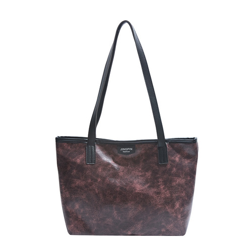 2025 Retro Tote Bag for Women, Spring Style, High-end, Large Capacity, Fashionable, Unique, Commute Crossbody Bag